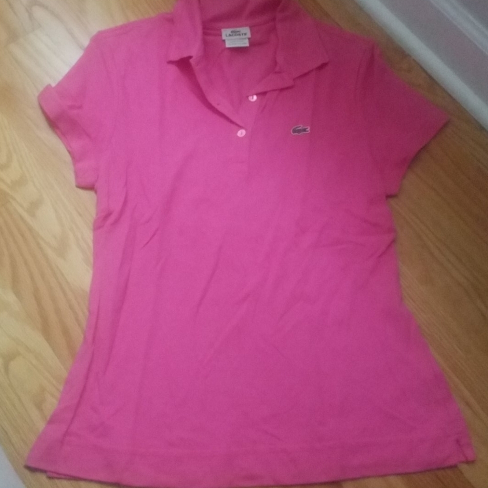 Lacoste Pink Slim Polo
